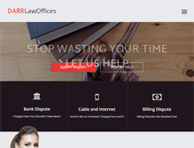 Tablet Screenshot of darrlawoffices.com